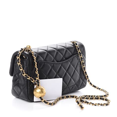 CHANEL Lambskin Quilted Mini Rectangular Pearl Crush Flap 